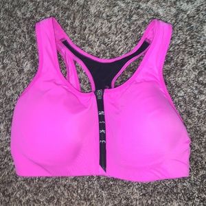 Hot Pink Push-up Sports Bra